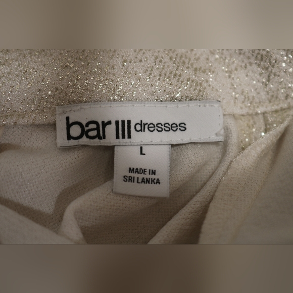 Womens Metallic Mini Sheath Dress - Picture 7 of 9